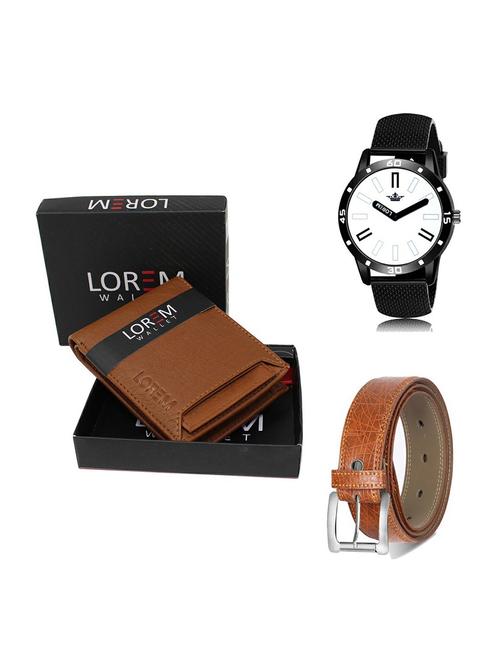 belt, wallet & watch gift combo - 19357809 - Very Small Image - 1