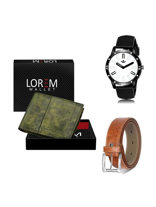 belt, wallet & watch gift combo - 19357823 - Very Small Image - 1