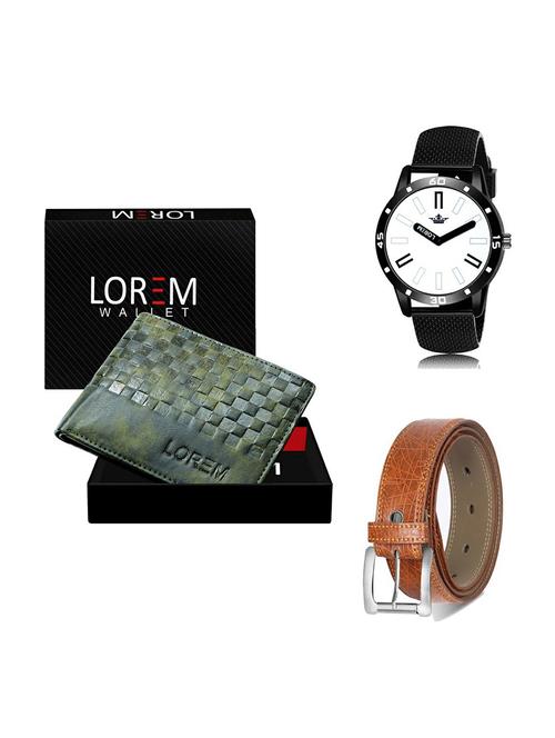 belt, wallet & watch gift combo - 19357843 - Very Small Image - 1