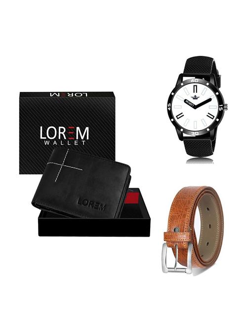 belt, wallet & watch gift combo - 19357845 - Very Small Image - 1