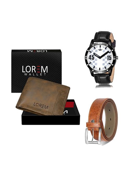 belt, wallet & watch gift combo - 19357874 - Very Small Image - 1