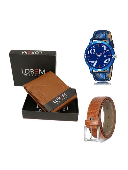 belt, wallet & watch gift combo - 19357897 - Very Small Image - 1