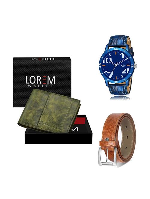 belt, wallet & watch gift combo - 19357913 - Very Small Image - 1