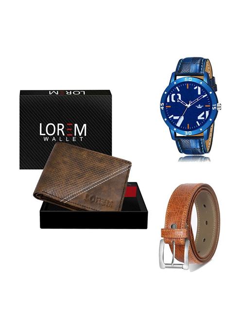 belt, wallet & watch gift combo - 19357927 - Very Small Image - 1