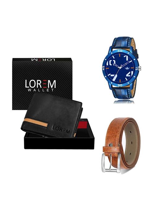 belt, wallet & watch gift combo - 19357937 - Very Small Image - 1