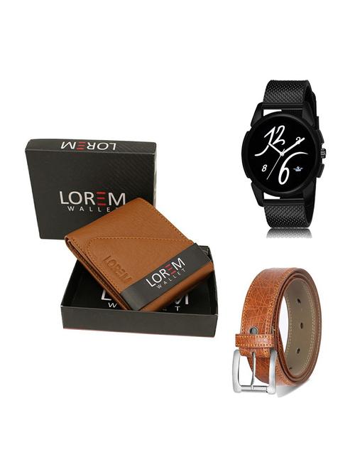 belt, wallet & watch gift combo - 19357987 - Very Small Image - 1