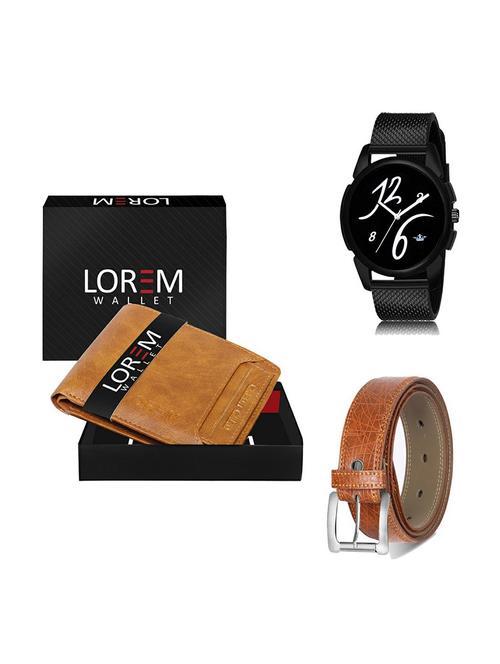 belt, wallet & watch gift combo - 19357991 - Very Small Image - 1