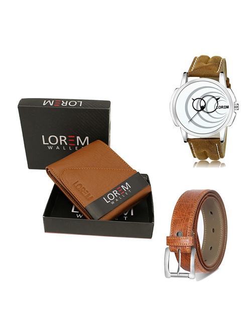 belt, wallet & watch gift combo - 19358077 - Very Small Image - 1
