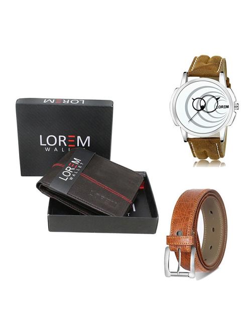 belt, wallet & watch gift combo - 19358082 - Very Small Image - 1