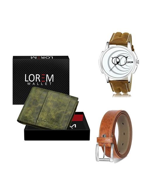 belt, wallet & watch gift combo - 19358093 - Very Small Image - 1