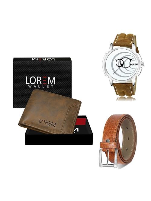 belt, wallet & watch gift combo - 19358099 - Very Small Image - 1