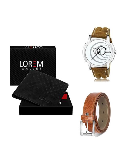 belt, wallet & watch gift combo - 19358114 - Very Small Image - 1