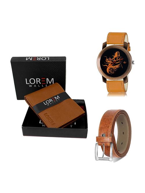 belt, wallet & watch gift combo - 19358123 - Very Small Image - 1
