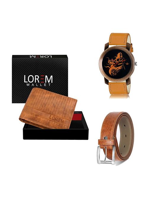 belt, wallet & watch gift combo - 19358149 - Very Small Image - 1