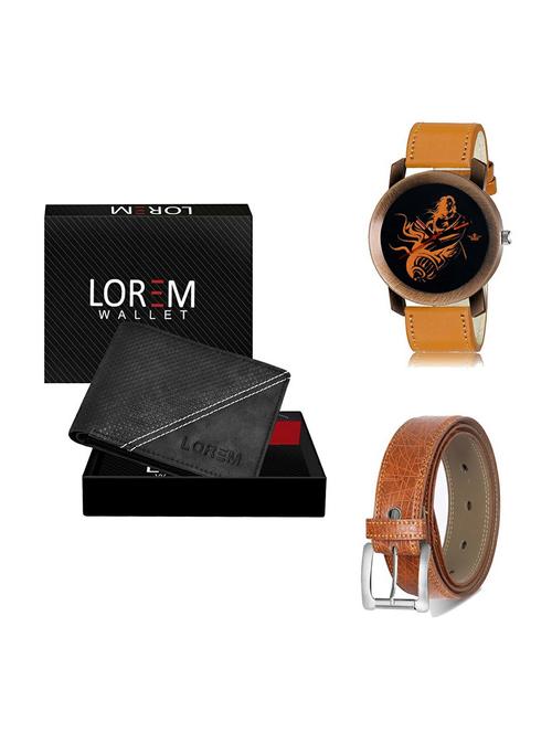 belt, wallet & watch gift combo - 19358155 - Very Small Image - 1