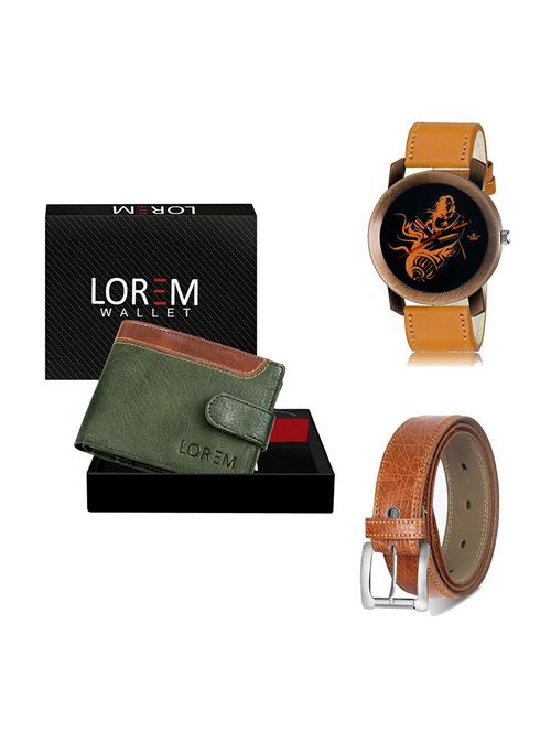 belt, wallet & watch gift combo - 19358166 - Very Small Image - 1