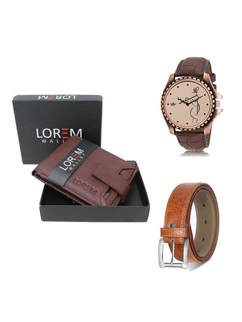 belt, wallet & watch gift combo - 19358174 - Very Small Image - 1