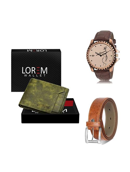 belt, wallet & watch gift combo - 19358181 - Very Small Image - 1