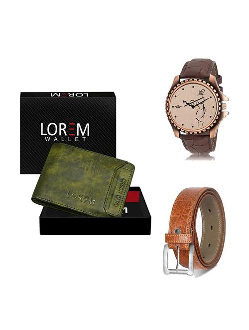 belt, wallet & watch gift combo - 19358192 - Very Small Image - 1
