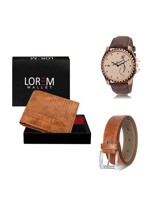 belt, wallet & watch gift combo - 19358194 - Very Small Image - 1