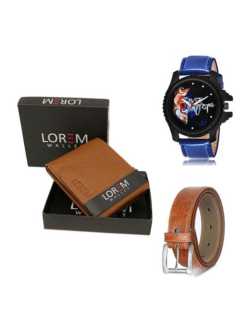 belt, wallet & watch gift combo - 19358212 - Very Small Image - 1