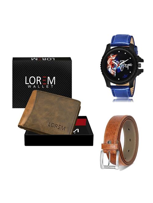 belt, wallet & watch gift combo - 19358236 - Very Small Image - 1