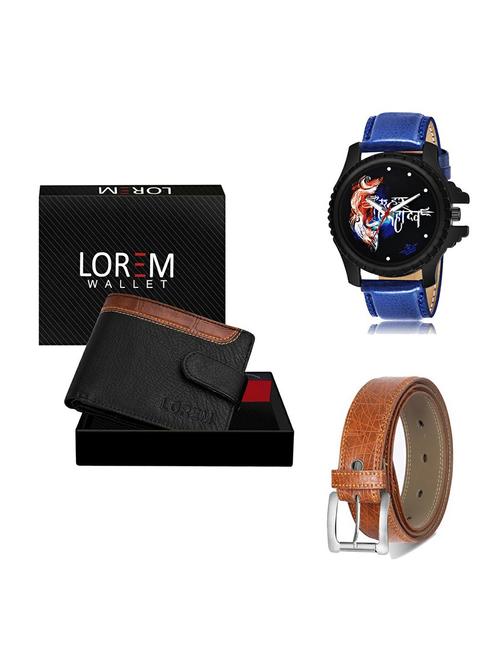 belt, wallet & watch gift combo - 19358255 - Very Small Image - 1