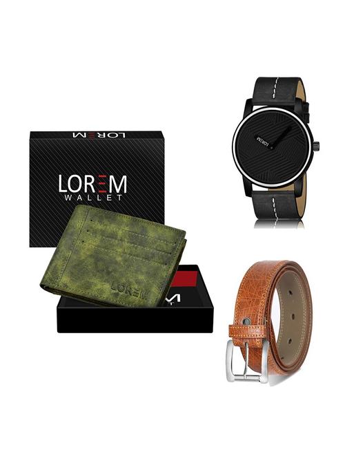 belt, wallet & watch gift combo - 19358272 - Very Small Image - 1