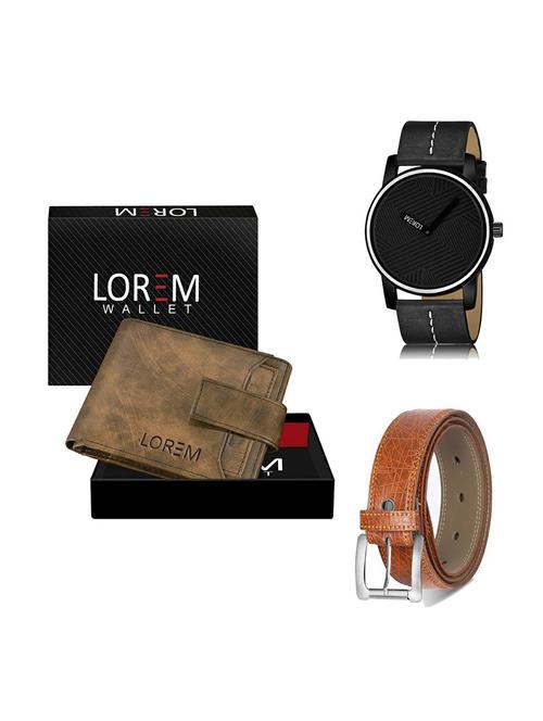 belt, wallet & watch gift combo - 19358278 - Very Small Image - 1
