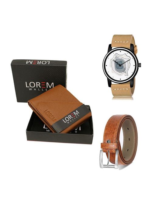 belt, wallet & watch gift combo - 19358302 - Very Small Image - 1