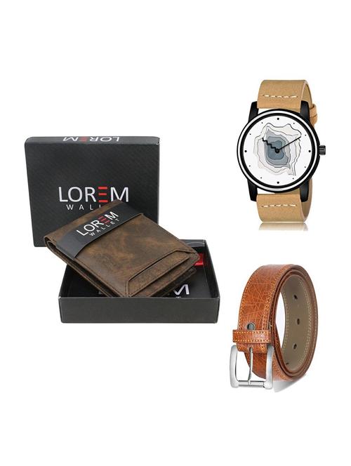 belt, wallet & watch gift combo - 19358305 - Very Small Image - 1