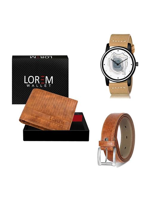belt, wallet & watch gift combo - 19358329 - Very Small Image - 1