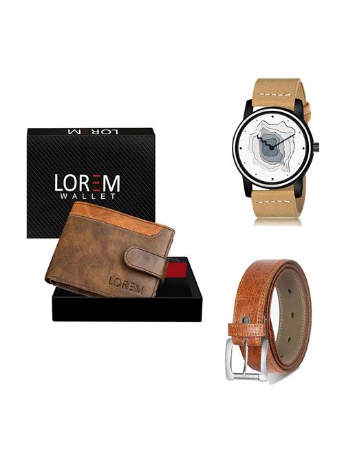 belt, wallet & watch gift combo - 19358344 - Very Small Image - 1