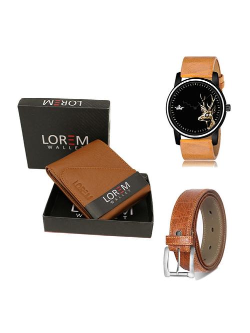 belt, wallet & watch gift combo - 19358347 - Very Small Image - 1