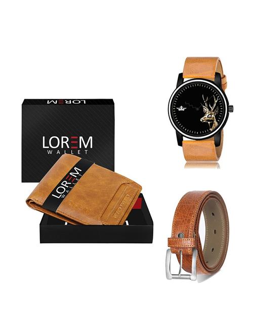 belt, wallet & watch gift combo - 19358351 - Very Small Image - 1