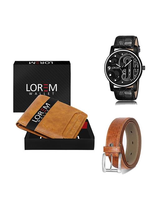 belt, wallet & watch gift combo - 19358396 - Very Small Image - 1
