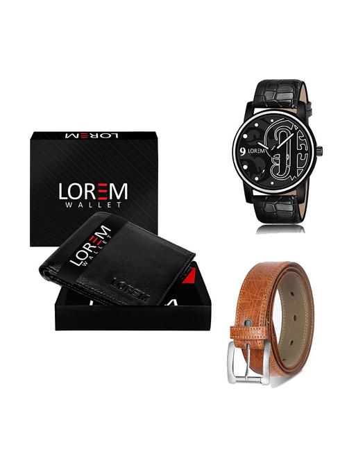 belt, wallet & watch gift combo - 19358405 - Very Small Image - 1