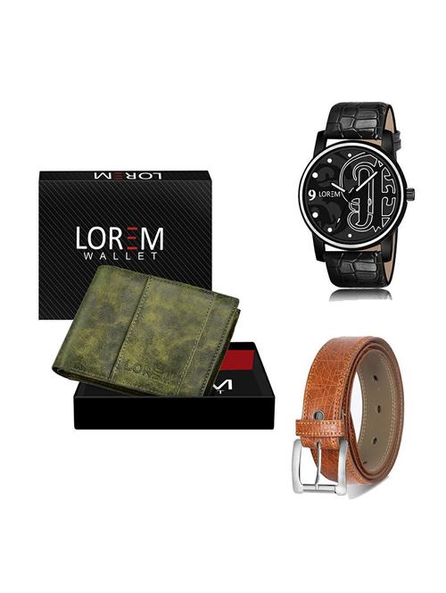 belt, wallet & watch gift combo - 19358408 - Very Small Image - 1