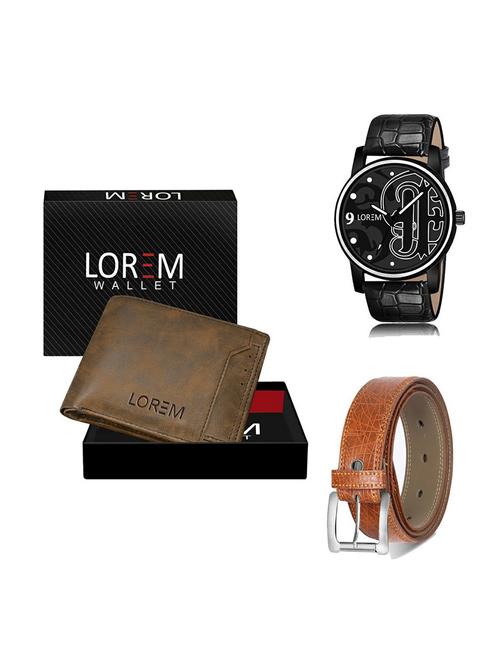 belt, wallet & watch gift combo - 19358414 - Very Small Image - 1