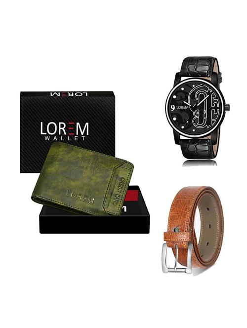 belt, wallet & watch gift combo - 19358417 - Very Small Image - 1