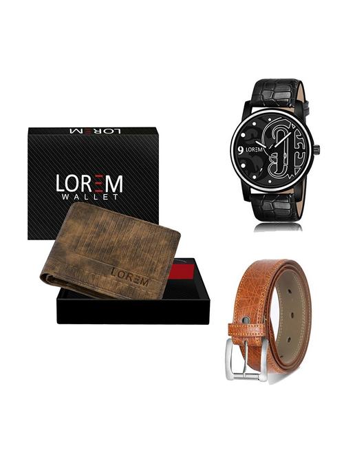 belt, wallet & watch gift combo - 19358418 - Very Small Image - 1