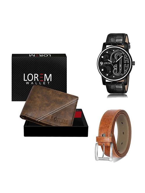belt, wallet & watch gift combo - 19358422 - Very Small Image - 1