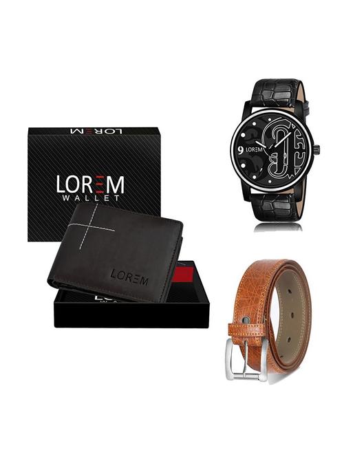 belt, wallet & watch gift combo - 19358431 - Very Small Image - 1