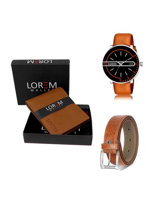 belt, wallet & watch gift combo - 19358438 - Very Small Image - 1