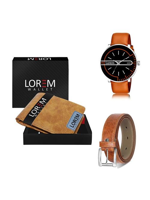belt, wallet & watch gift combo - 19358446 - Very Small Image - 1