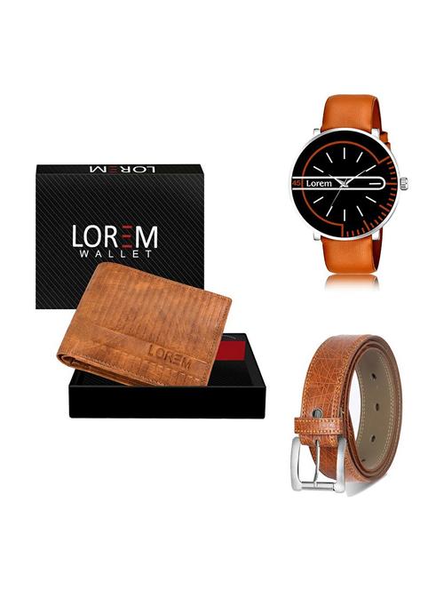 belt, wallet & watch gift combo - 19358464 - Very Small Image - 1
