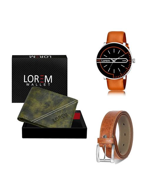 belt, wallet & watch gift combo - 19358469 - Very Small Image - 1