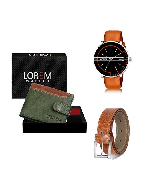 belt, wallet & watch gift combo - 19358481 - Very Small Image - 1