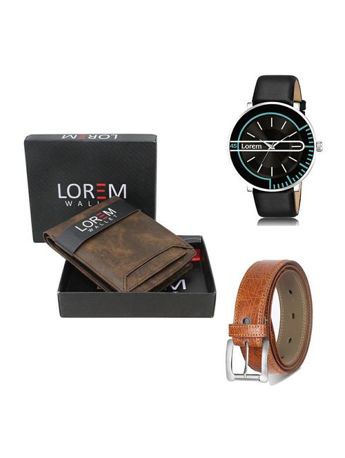 belt, wallet & watch gift combo - 19358485 - Very Small Image - 1