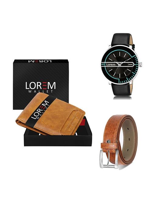 belt, wallet & watch gift combo - 19358486 - Very Small Image - 1